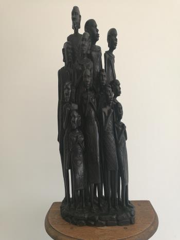 Statue of Tanzanian Family by Costa Charles Bwaluka