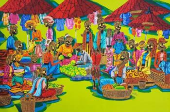 Ancient Market by Aung Min Mi